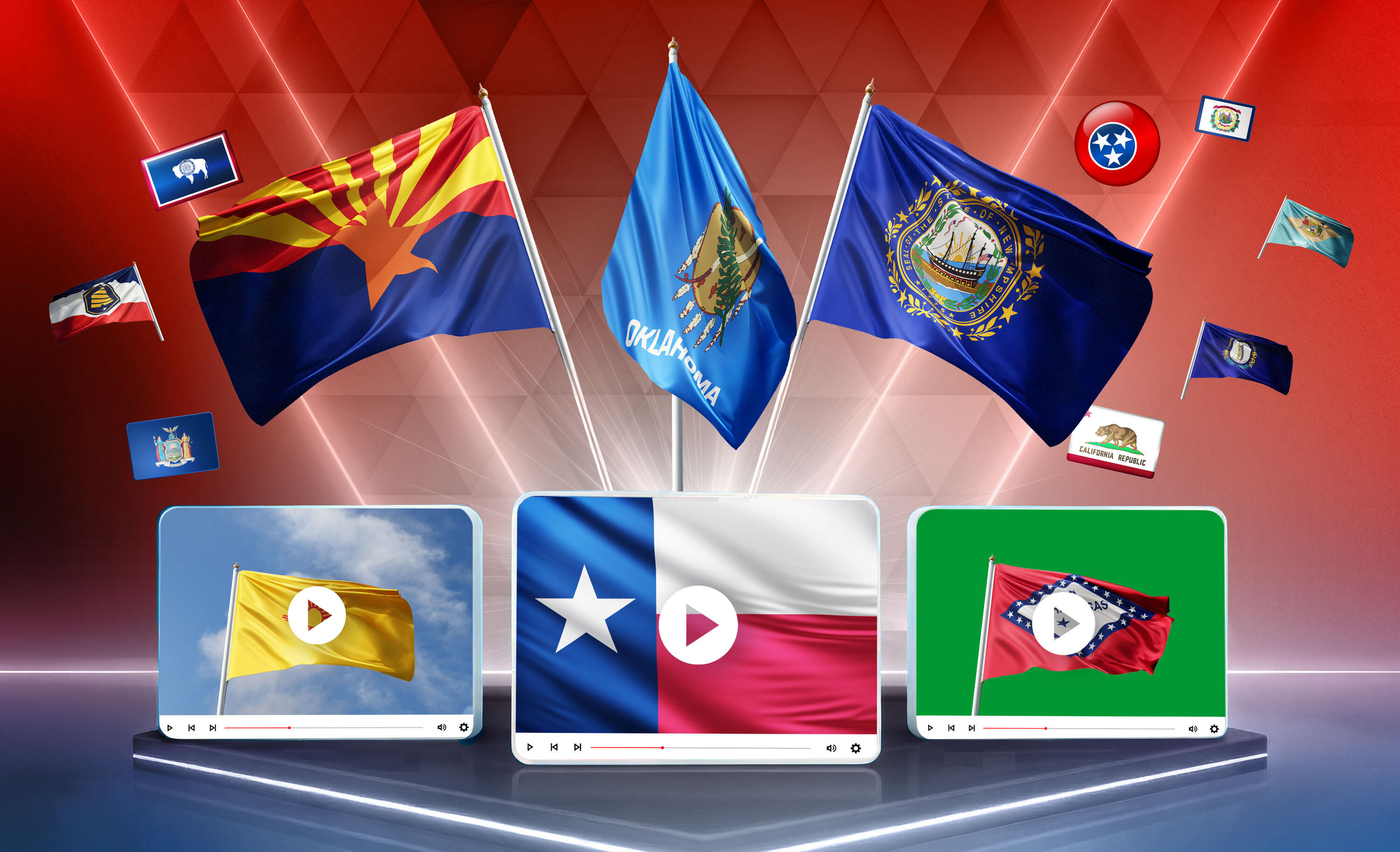 flag of the worlds promotional image with flags